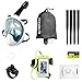 ENKEEO Full Face Snorkel Mask with 180° Panoramic View, Watertight and Anti-Fog (Including Waterproof Phone Case and GoPro Compatible Band)