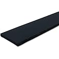 Buna-N Rubber Strip, 2 in Width, 1 ft Length, 1 in Thickness, 70A Durometer, Plain Backing