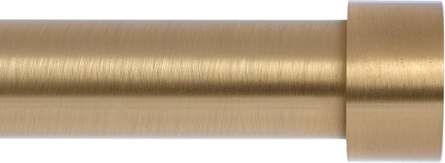 Window Treatment Hardware - Gold Curtain Rods for Windows 48 to 84 Inch(4-7 Feet),1