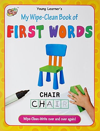 My Wipe-Clean Book of First Words Paperback – 25 April 2019