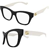 Gucci GG0999O Designer Fashion Eyeglasses Stylish Running Logo Cat Eye Frame Eyewear with Luxury eSHADES Kit - Embrace Sophistication and Elegance