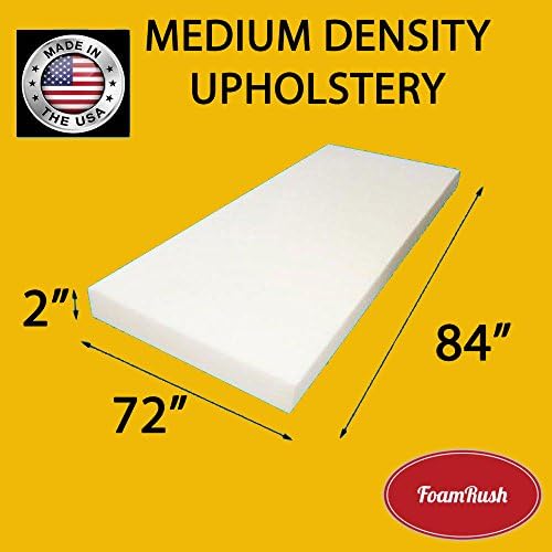 FoamRush Upholstery Foam Medium Density Firm Foam Soft Support (Matress Topper Replacement