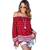SunWard(TM) Women Off Shoulder Loose Casual T Shirt Tops