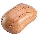 Horsebiz Bamboo Wireless Optical Mouse Healthy Sweat-resistant Anti-radiation Wireless Mouse