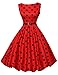 GRACE KARIN Pin Up Vintage Sundress for Women Sleeveless, Floral-7, Size 2X Plus
