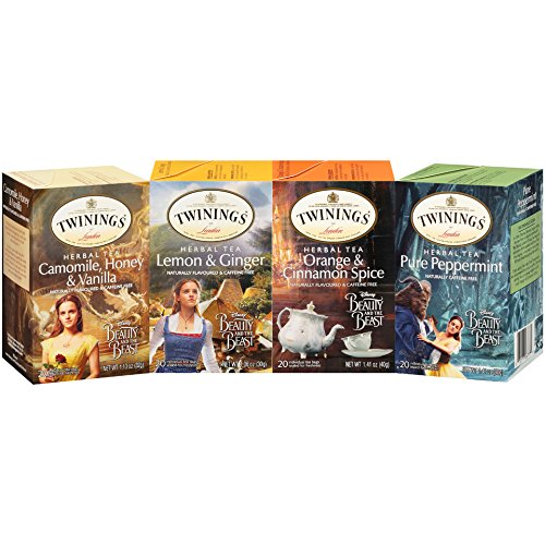 Twinings Beauty and the Beast Herbal Tea Bags Variety - 4 Pack
