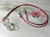 Pink Bilateral Lanyard Clip for Hearing Aids or Cochlear Implants