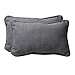 Pillow Perfect Rave Solid Indoor/Outdoor Lumbar Pillow Plush Fill, Weather and Fade Resistant, Lumbar - 11.5
