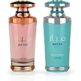 Lattafa Mayar &amp; Mayar Natural Intense EDP Sprays 100ML (3.4 OZ) Long Lasting, Floral, Fruity, Sweet Perfumes. (SUPREME BUNDLE)