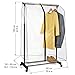 Tatkraft Transparent Smart Cover for Garment Rack/Clothes Protection Cover 23X35X47 Inch