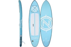 iROCKER Nautical GO Ten-SIX Inflatable Stand Up Paddle Board, Superb Maneuverability 10'6" Long 33" Wide 6" Thickness SUP with Leash and Fins ONLY