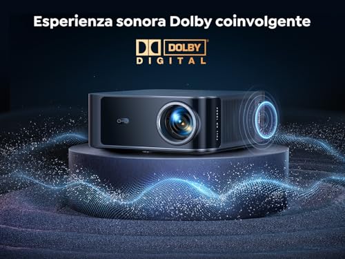4K Projector Compatible with Netflix/1500 ANSI/36W Dolby Audio: Wifi 6 and Bluetooth Bidirectional Projector, AI Autofocus/Avoid Obstacles Project TV, TOPTRO X9 Video Projector for PS5/Home Theater