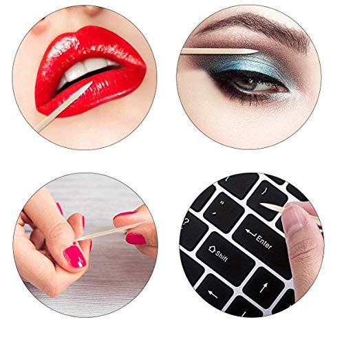 Fenshine 1000 Count Microblading Cotton Swab, Cotton Swabs Pointed Tip, Cotton Swabs Wood Sticks, Cotton Tipped Applicator, Tattoo Permanent Supplies, Makeup Cosmetic Applicator Sticks (1000PCS) - Thumbnail 3