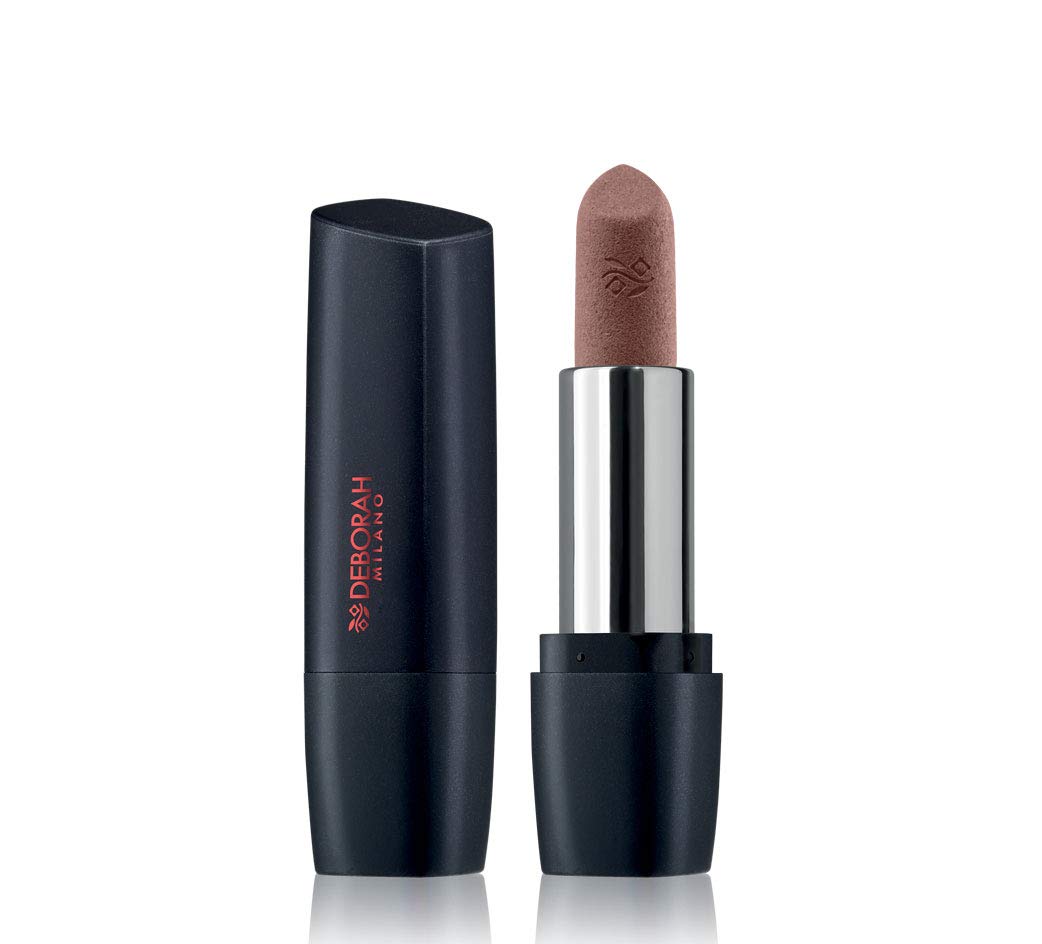 Deborah Milano - Red Mat, Matte Effect Lipstick with Collagen and Hyaluronic Acid, 29 Nude Brown, Nourishing and Emollient Action, Gives Intense and Volumized Long Lasting Lips, 4.5 g