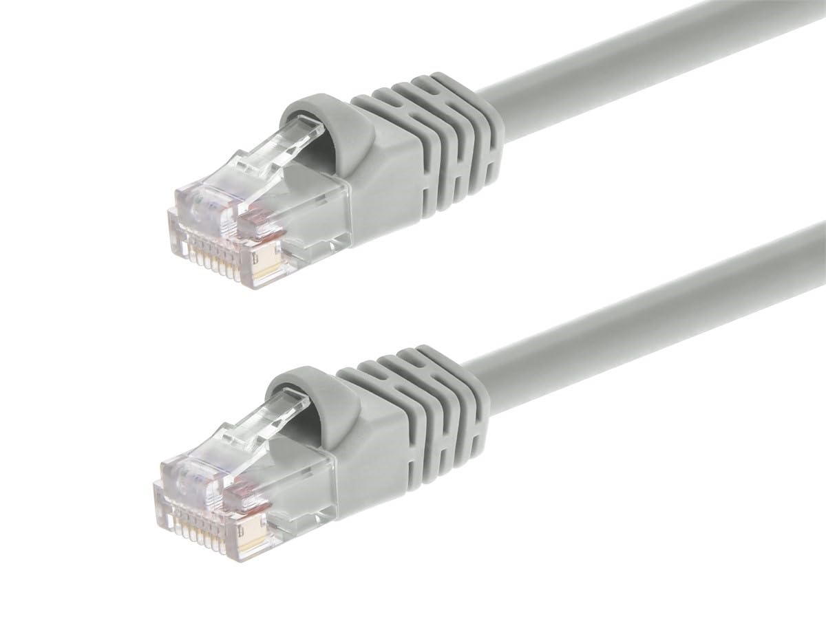 Monoprice 100147 100 ft Cat5e 24AWG UTP Ethernet Network Patch Cable - Grey