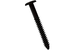 MidAmerica Black 3" Shutter Lok Peg Fasteners 84 Pack Spikes Longer and Stronger