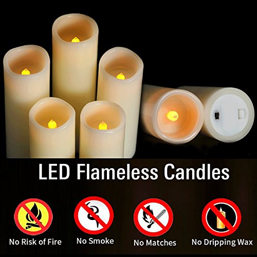 image for Da by Flameless Candles Battery Candles Set of 9(H 4