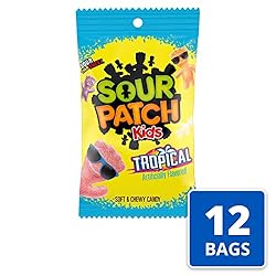 SOUR PATCH KIDS Tropical Soft & Chewy Candy, 12-8