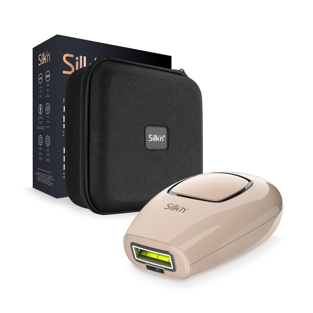 Photo 1 of Silk'n Infinity Fast Compact IPL Device, Galvanic Enhanced Hair Removal, Face and Body, Women and Men, Travel Case Included