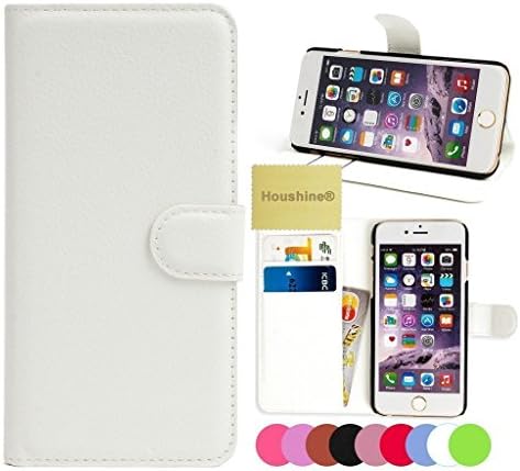J1 Ace Case, Houshine Premium Folio Wallet Stand PU Leather Case with cash/card holder for Samsung Galaxy J1 Ace Case, White