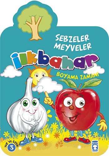 Ilkbahar Sebzeler Meyveler Boyama Zamani Amazon Co Uk Kolektif