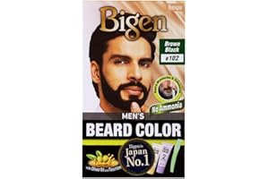 Bigen Men's Beard Colour Brown Black B102 by Hoyu Co.