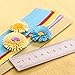Bilipala Paper Quilling DIY Flowers Petal Shapes Quilling Paper Strips, 8 Types, 9 Colors, 72 Strips