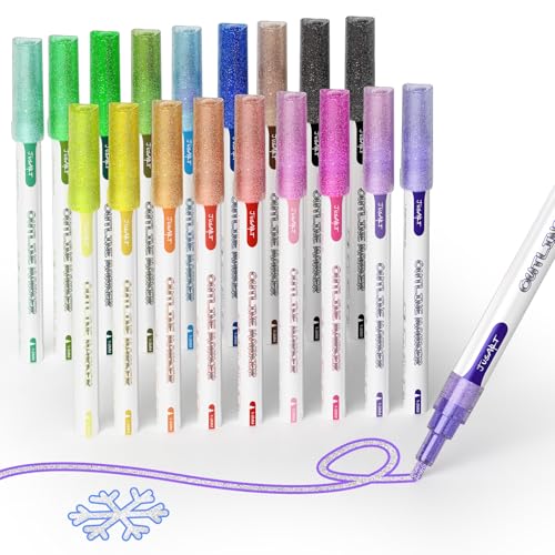 Double Line Outline Markers 18 Colors Waterproof
