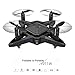 UniDargon T911W VGA Wifi Transmission Foldable RC Drone for Kids with Altitude Hold Mode,Four-Axis One Key Take Off Landing and Headless Mode Easy Fly Steady for Beginners (Black)