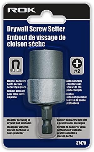 ROK Magnetic Drywall Screw Setter Drill Bit Attachment