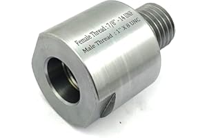 Woodworking Lathe Headstock Spindle Adapter ((MT 1" X 8 TPI TO FT 7/8" X 14 TPI))