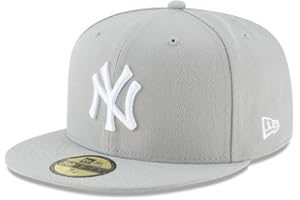 New Era Grey Adults Baseball Cap for Sports Fans and Fashion-Conscious Individuals - New York Yankees - 59FIFTY Fitted
