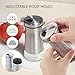 Salt Pepper Shakers Adjustable Holes - Elegant Stainless Steel Perfect Dispenser Set