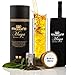 MAYA LUXURIOUS Tea Infuser Bottle Leakproof Double Wall Glass Travel Tea Mug with Stainless Steel Filter - BPA Free Tea Tumbler + Strainer for Loose Leaf Tea