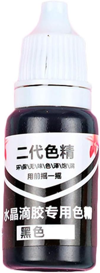 Whiie891203 1Pc UV Epoxy Resin Liquid Pigment Colorant Dye Handmade Arts DIY Craft Supplies for Kids and Adults, Birthday & Christmas Gift Black