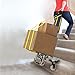 Upgraded Folding Shopping Cart, Stair Climbing Cart Waterproof Grocery Laundry Utility Cart with Wheel Bearings Stainless Steel Frame, Blue