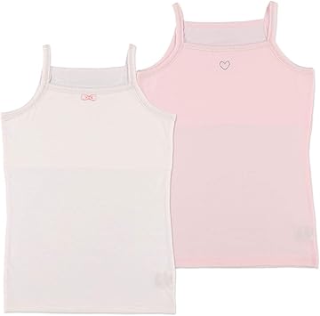 Amazon Co Jp 西松屋 2枚組胸二重キャミソール リボン ラインストーン 130cm 140cm 150cm 140cm ベビー マタニティ