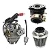 GOOFIT PD24J Carburetor with Air Filter Intake Manifold for GY6 125cc 150cc Go Kart Scooter 152QMI 157QMJ