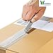 Bundaloo Box Cutter Blades 2 Pack - for Cartons, Cardboard, Paper and Boxes - Open Packages Fast 4-Inch Long, Sharp Replaceable, Retractable Razor Blade- Safety Sliding Mechanism