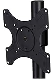 EZM Single Mounting Head Kit for 2" Dia Pole Mount Max VESA 200 x 200 mm Fits 19"-37" Flat Screens Compatible with 002-0038 and 002-0032 TV Mobile Carts (002-SHMC)