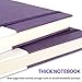 Thick Classic Notebook with Pen Loop - Lemome A5 Wide Ruled Hardcover Writing Notebook with Pocket + Page Dividers Gifts, Banded, Large, 180 Pages, 8.4 x 5.7 in