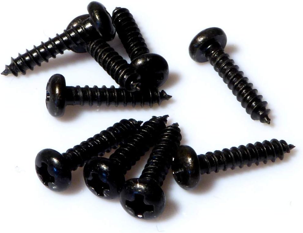 20 Black Guitar Machine Head Screws BigaMart