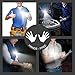 FANMURAN Clip-on Magnetic Flashlight Clothing Hands Free Portable 3 modes for Hiking Boating Running