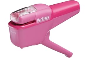 Kokuyo Stapleless Stapler, Harinacs Handheld Staple-Free, Up to 10 Sheets No Staple Binding, Portable Compact Holeless Stapler, Pink, Japan Import (SLN-MSH110P)