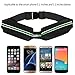 Running Waist Belt Case:Heikaa Double Pockets Waist Pack For iPhone 7/7 plus/iphone6/6s/6 Plus and Other Smart phones up to 6 Inches.100% Water Resistant and Elastic with Reflective Strip for Safety