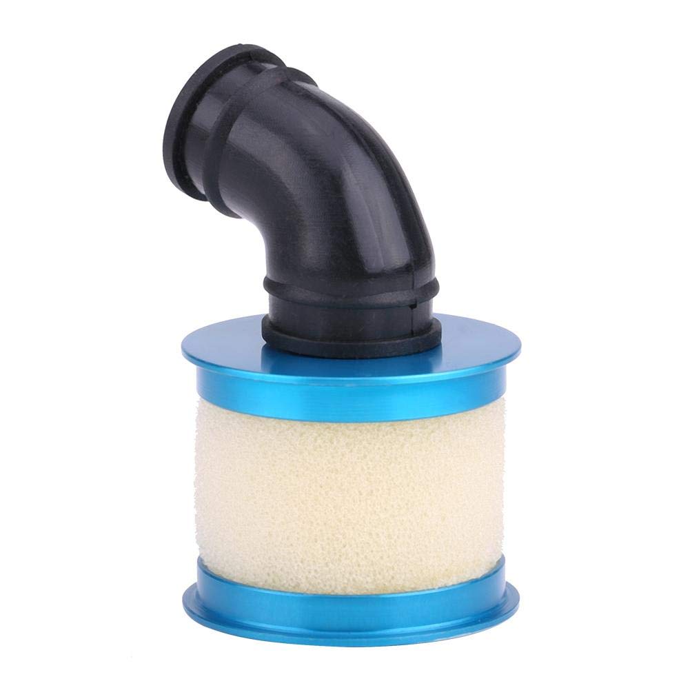 RC Car Air Filter, Sponge Open Aluminium Alloy Car Air Filter Compatible with HSP 94122/188 1:10 RC Car Buggy Truck(Blue)