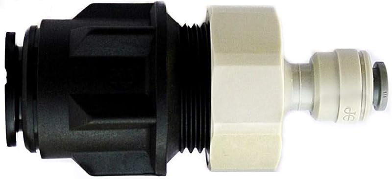 John Guest 15mm to 1/4 Inch Pushfit Straight Adapter Fridge Water Filter Pipe