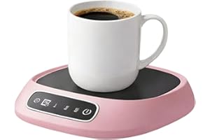 Rechargeable Coffee Mug Warmer, Cordless Touch Control, 3 Temperature USB Powered Heating Plate for Desk Office Kitchen Compa