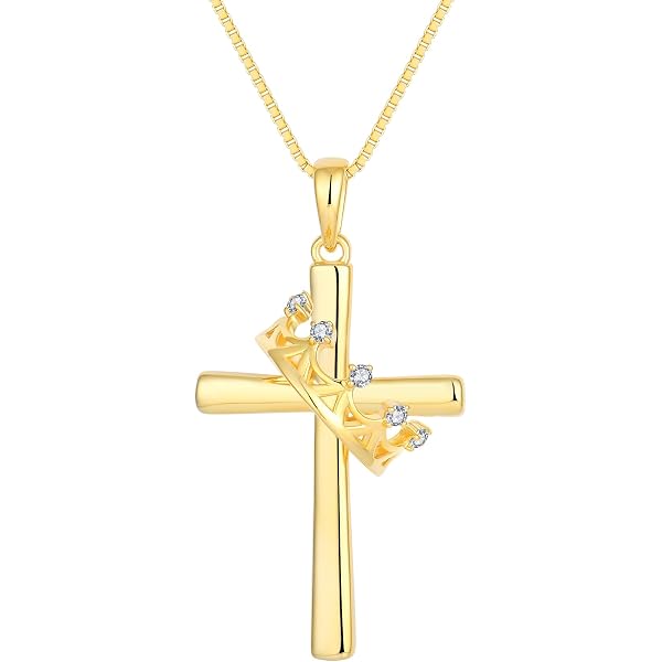 14k Yellow Gold Solid Polished Scroll Cross Pendant, 21x14mm - Does Not Include Chain - View #9