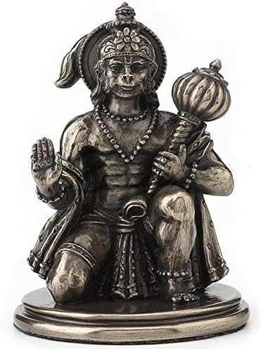 3.25" Hanuman Statue Hindu God of Strength Hinduism Deity Eastern Decor